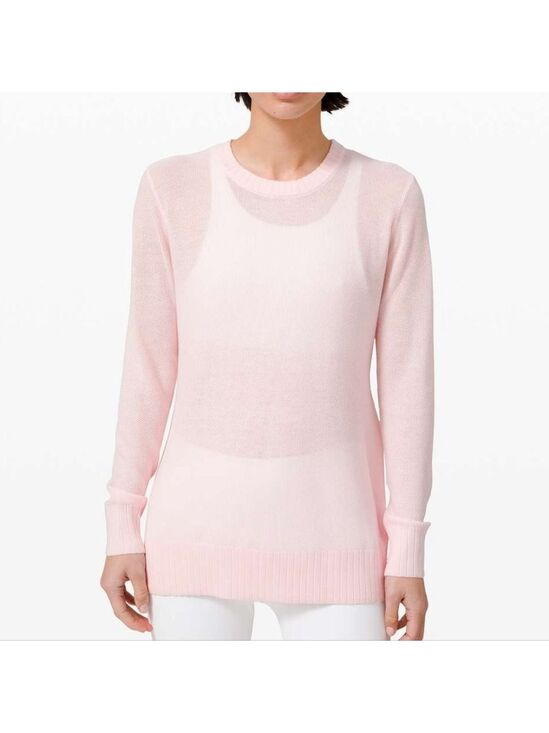 lululemon athletica Sweaters - Lululemon 2020 Sincerely Yours Sweater in Pink Glow Size M/L